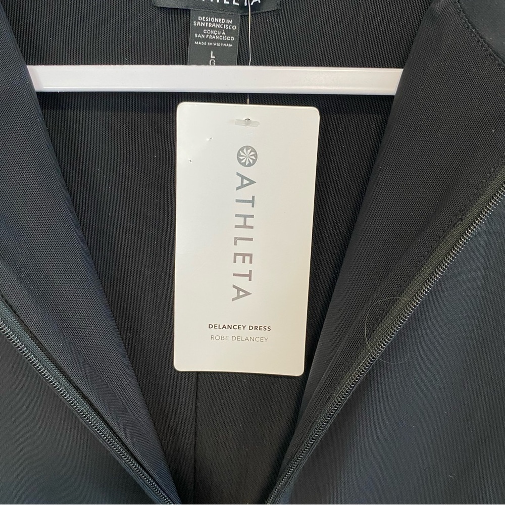 Athleta - Delancey Dress in Black - L - COI Vietnam - Picture 8 of 13